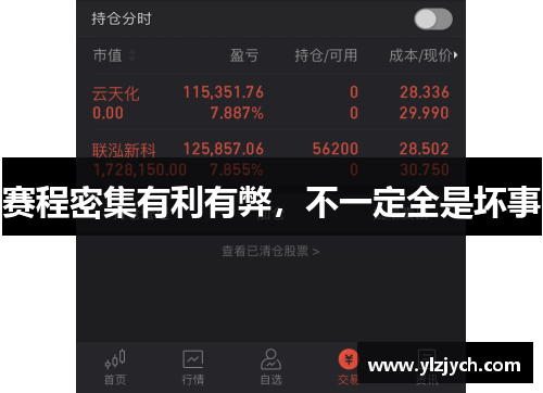 赛程密集有利有弊，不一定全是坏事